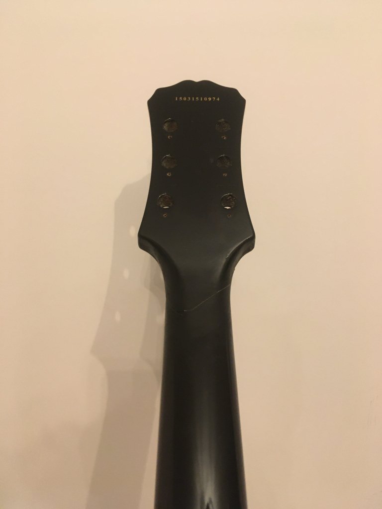 Epiphone Standard Les Paul — reparație grif rupt