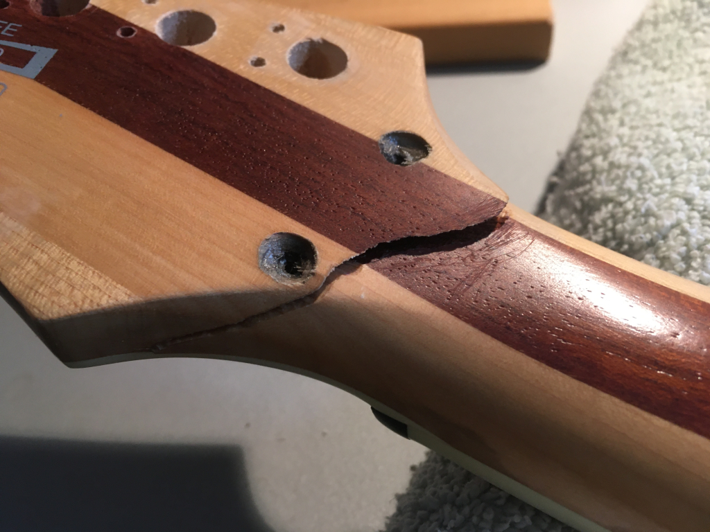 Ibanez RG Iron Label — reparație grif rupt, rectificare taste și setup