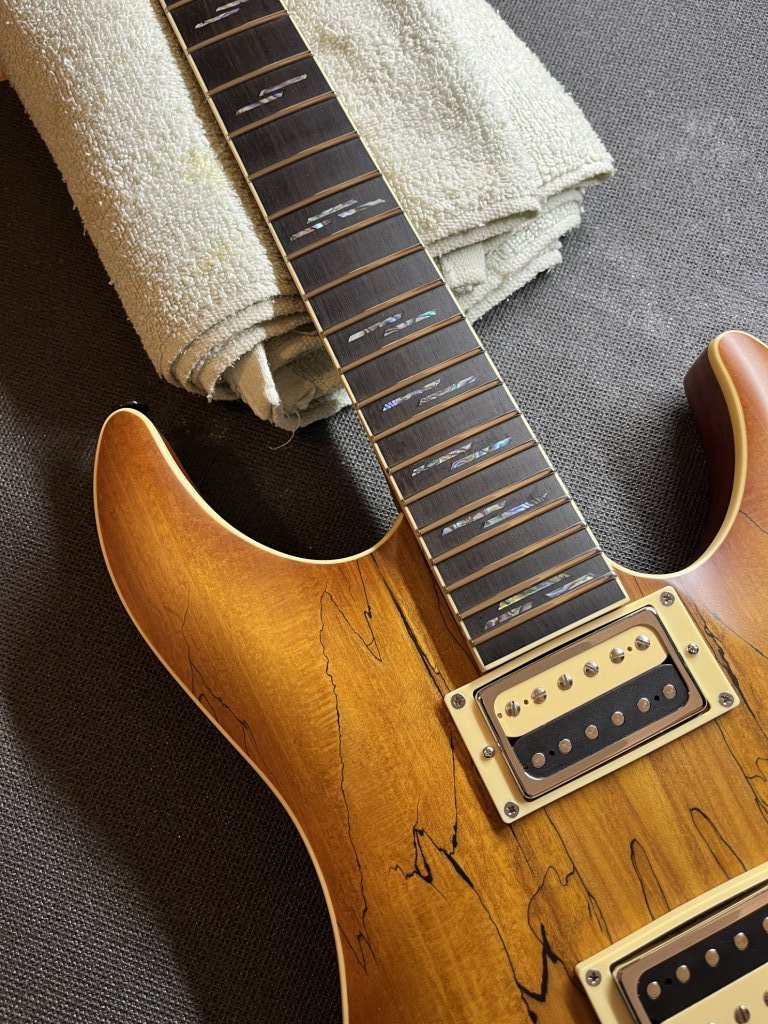 Schecter C-1 Exotic — rectificare taste & setup